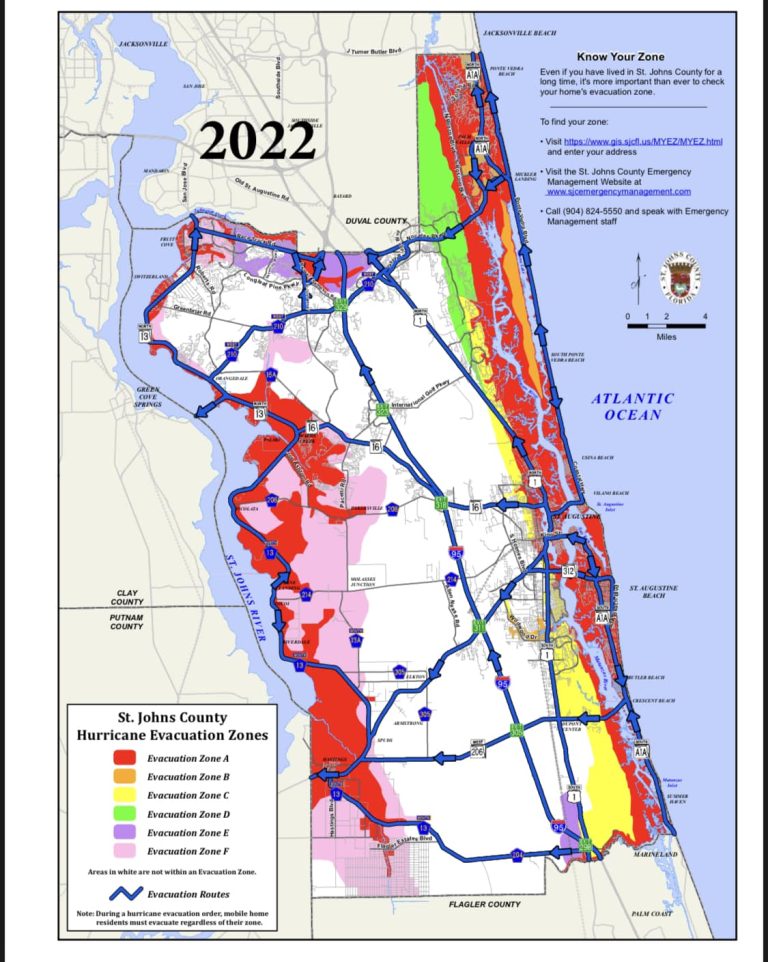 Evacuation Orders Issued For Beaches, City of St. Augustine, and Other ...